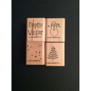 INVENTORY REDUCTION SALE. Stampin Up Set of 4 stamps B20